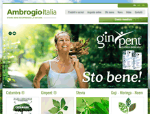 Tablet Screenshot of ambrogioitalia.com